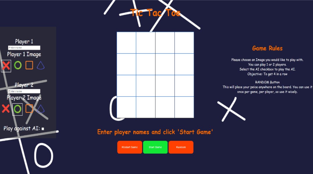 Tik Tak Toe game using Java Script